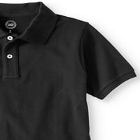 Wonder Nation Boys School Uniforma kratkih rukava Pique Polo majice, snop vrijednosti, veličine 4- & Husky