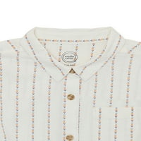 Majica s kratkim rukavima i pletenom kravatom na prednjoj strani, veličine 4 I Plus