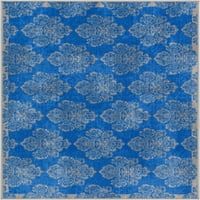 Dobro tkani kraljevi Court Damask tradicionalne prostirke, plava