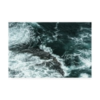 Zaštitni znak likovne umjetnosti 'Waves Over Water II' platno umjetnost od fotoinc studija