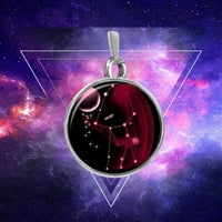 ogrlica sa horoskopskim znakom, ogrlica s kuglom, rođendanski poklon za žene i muškarce