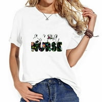 Majice ukrašene cvijećem školska sestra - cool majice s grafikom školske sestre za žene-ljetne košulje šik dizajna
