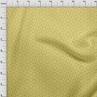 Jednobojna pamučna svilena tkanina srednje žute boje, obrt za šivanje ptica, otisci tkanine širine dvorišta
