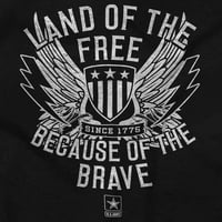 Majica s kapuljačom Army ' Land of the Free za žene i muškarce Brisco Brands 2X
