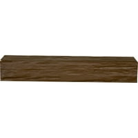 Ekena Millwork 6 H 8 d 72 W Riverwood Fau Wood Kamin Mantel, prirodni pepeo