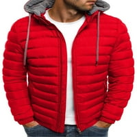 Muška topla zimska jakna otporna na vjetar s dugim rukavima S kapuljačom s kapuljačom snježni kaput vjetrovka za brdsku vožnju jakne