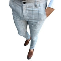 Muške muške hlače na rasprodaji muške poslovne ravne hlače Na pruge