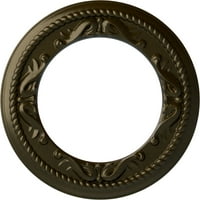 Stolarija od 1 do 1 4 do 1 2 do 7 8do ovješenog stropnog medaljona, ručno oslikanog zelenim zlatom