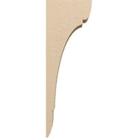 Ekena Millwork 6 W 12 d 36 H serija Thin Olympic Grubo cedar drvena zgloba drvenaca Corbel, primed tan