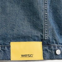 WESC muški traper jakna indigo blok