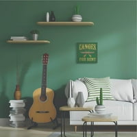 Kanui za iznajmljivanje Ladanjska kuća žuto zelena slika riječi _ platnena zidna umjetnost Stephanie vorkman Marrott