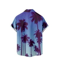 + Muška havajska široka košulja kratkih rukava, košulje s džepovima s tropskim printom, ljetne košulje na plaži na kopčanje
