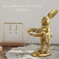 Figurica uskrsnog zeca ukras kućnog stola skulptura životinja figurice minijature