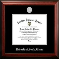 Okvir za diplomu Sveučilišta Južne Alabame 11 vata 8,5 h sa srebrnim reljefom