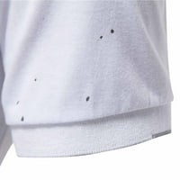 Muške ljetne Ležerne majice s reverom i gumbima jednobojne uklopljene kratke hlače majica s rukavima muški udoban radni top bluza