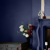 Drew Barrymore cvijet kuće ponoćna plava boja interijera, galon, saten