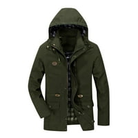 Muška zimska ležerna jakna s više džepova gornja odjeća teretne jakne vojnički zeleni kaput veličine 3 inča