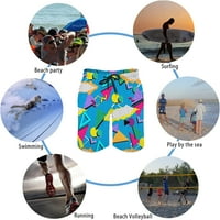 Mrežaste podstavljene muške kupaće gaće, kratke hlače za plivanje za brzo sušenje na plaži, kratke hlače s džepovima od 9 do 3 inča
