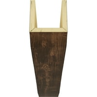 Ekena Millwork 6 W 6 h 24'l 3-strana s pijeskom s pješčanim edurathane fau Wood Strop Grep, premium star