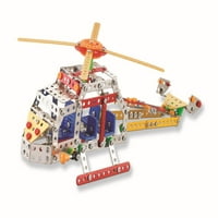 LightAhead sklop metalnih helikoptera Model komplet za zagonetke igračke zrakoplove postavljene za djecu, metalni blokovi
