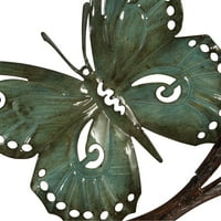 Dekodirajte šareni metalni zidni dekor leptira u zatvorenom i na otvorenom s detaljima u obliku kovitlaca
