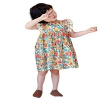 Cvjetna ljetna dječja haljina princeze bez rukava za djevojčice, sundress, 2 do 8 godina