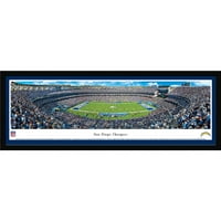 Punjači iz San Diega-Dvorišna linija na stadionu Amech-ispis Panorama NFL Amech s odabranim okvirom i jednostrukom prostirkom