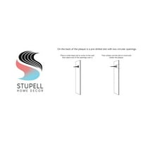Stupell Industries Guste meko plave apstraktne oblike Geometrijski dizajn detalja Smith Haynes