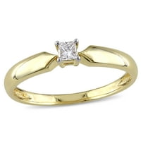 Dijamantni prsten od 10 karatnog žutog zlata