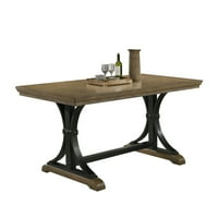 Birmingham pravokutni stol s naslonom za noge, visina stola, plutajuća drvena obloga