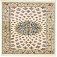 Jedinstveni tkalački stan Nottinghamski tepih u boji Bjelokosti Bordo 3 ' 5 ' pravokutni tradicionalni cvjetni savršen za dnevni