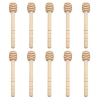 Set drvenih kutlača za med od saća, štapići za miješanje meda, staklenka za miješanje meda, žlica, drvena kutlača za med, štapić