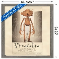 Pinocchio Guillermo Del Toro - Zidni plakat Pinocchio, uokviren 14.725 22.375