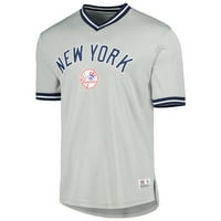 Muški sivi New York Yankees V-izrezi dres