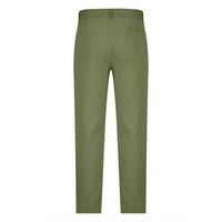 Muške hlače širokog kroja, lumen, muške Casual hlače u boji s vezicama na nogama, prozračne hlače s naslonom za tijelo, vojska zelena