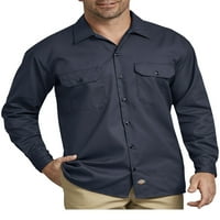 Muška radna košulja originalnog kroja od kepera s dugim rukavima od tkanine i tkanine