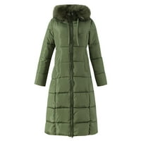 Zimska odjeća za žene, ženski topli kaput s dugim rukavima, Duksevi, jakna s ovratnikom, tanka zimska gornja odjeća, prodaja ili