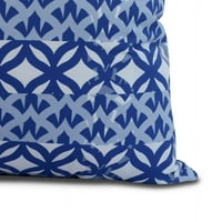 _ ,, Grčko-jednostavan jastuk s geometrijskim printom, kraljevsko plava