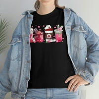 Familyloveshop LLC Košulja Valentine sestra ljubimce Coffee, košulja sestra ljubimce Crew, košulja Heart Beat Love, košulja sestra