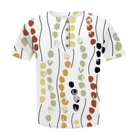 Ljetni vrhovi u donjem rublju Ženska majica kratkih rukava s gumbima Plus size majica ležerni vrhovi s cvjetnim printom