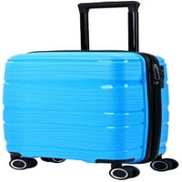 Uravnotežite tvrde bočni kofer s kotačima za spinner, plava