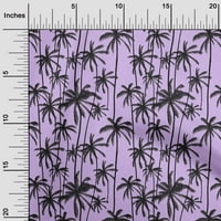Jednobojna pamučna svilena ljubičasta Tkanina materijal za šivanje tropskog drveta tkanina s otiskom širine dvorišta