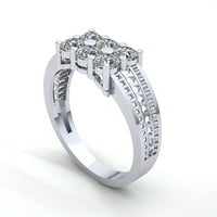 Muški klasični vjenčani prsten za godišnjicu s prirodnim dijamantom okruglog reza od 0,75 karata u čvrstom ružičastom, bijelom ili