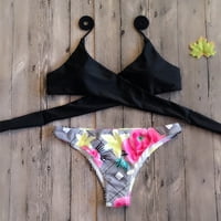 Ženski kupaći kostim bikini s mekim grudnjakom Push-up zavoj Odjeća Za plažu kupaći kostimi kupaći kostim