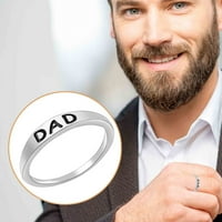 Tata prsten za Očev dan legura posrebreni nakit modni retro srebrni prsten s natpisom Očev šarm muški prsten za nakit