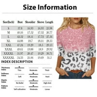 Rasprodaja ženske ljetne majice s rukavima od tri četvrtine modni print jesenske Ležerne bluze s okruglim vratom udobne mekane bluze