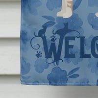 4987 $ zastava dobrodošlice mačke Sokoke, platno, veličina kuće, velika, višebojna