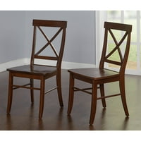 Stolica s naslonom u obliku leđa, set od 2, u različitim bojama