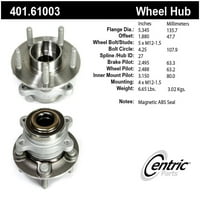 Centric Parts, Inc. 401. Glavčina kotača i sklop ležaja