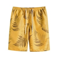 Muške ljetne kratke hlače za plažu, kupaće gaće s tropskim printom, brzosušeće elastične kravate u struku, džepovi, sportske kratke